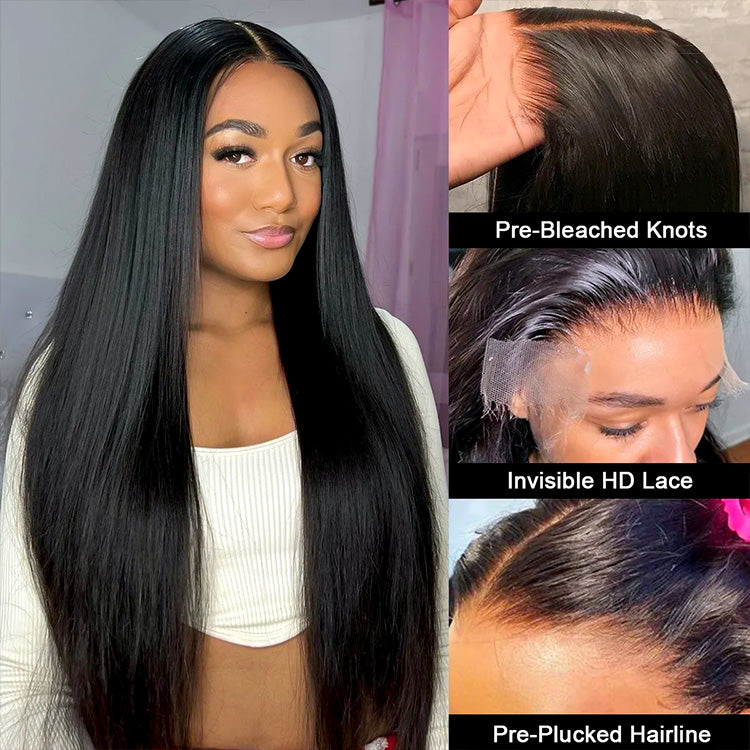 Straight Hair Lace Front Wig.