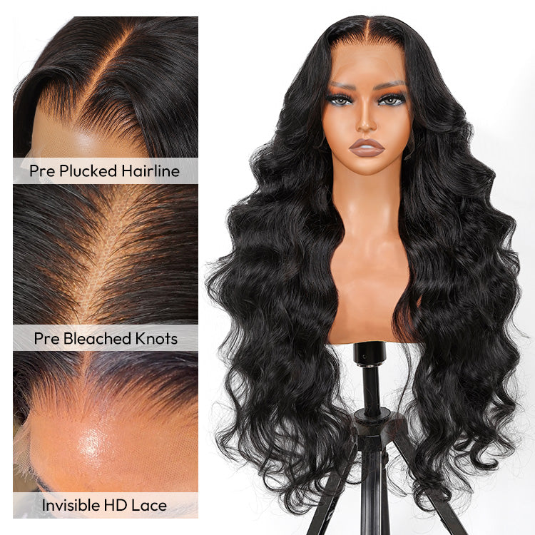 Body Wave Transparent Brazilian Lace Front Wig.