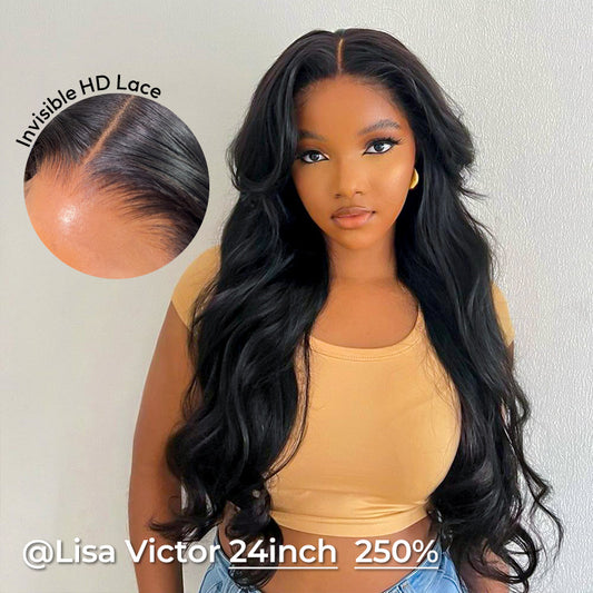 Body Wave Transparent Brazilian Lace Front Wig.