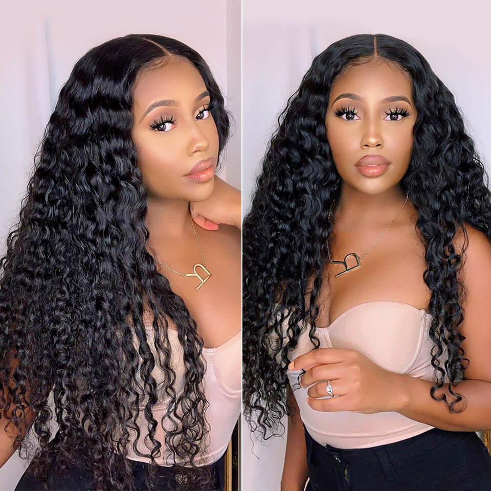 Brazilian Deep Wave Lace Front Wig.